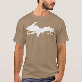 Snowmobile Upper Michigan UP Upper Peninsula T-Shirt