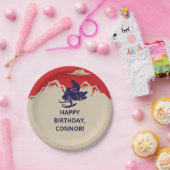 Snowmobile Winter Themenjungs Geburtstagsparty Pappteller (Party)