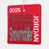 Snowmobiler Extraordinaire CUSTOM Keramikornament (Links)