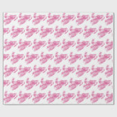 Snowmobiler in Camouflage Pink Geschenkpapier (Flach)