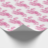 Snowmobiler in Camouflage Pink Geschenkpapier (Ecke)