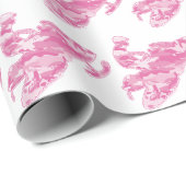 Snowmobiler in Camouflage Pink Geschenkpapier (Rolleneckpunkt)