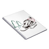 Snowmobiler Kiefer Notizblock (Rechte Seite)