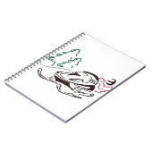 Snowmobiler Kiefer Notizblock (Linke Seite)