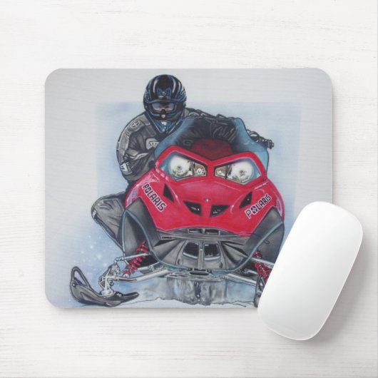 Snowmobiler Mousepad (Mit Mouse)