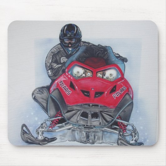 Snowmobiler Mousepad (Vorne)
