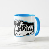 Snowmobiler Tasse (VorderseiteRechts)