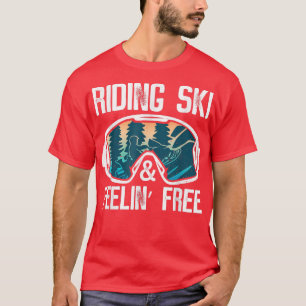 Snowmobiler und Snowmobile Riding Brillen T-Shirt