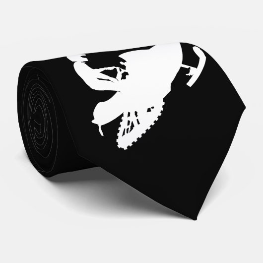 Snowmobiler White Sled Krawatte (Gerollt)