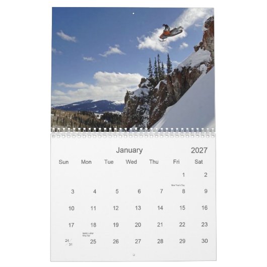 Snowmobiles Kalender (Jan 2027)