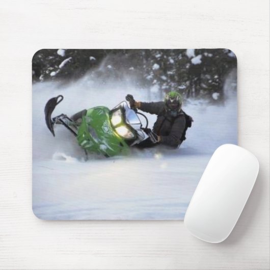 Snowmobiles Mousepad (Mit Mouse)