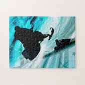 Snowmobiling auf eisigem HinterRev Puzzle (Horizontal)