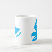 Snowmobiling Blue Sled Kaffeetasse (Mittel)