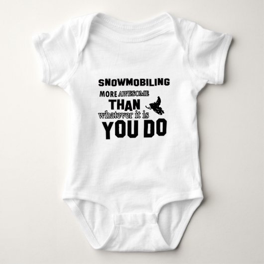 snowmobiling fantastischeres baby strampler (Vorderseite)
