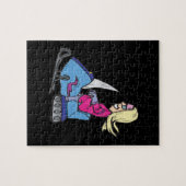 Snowmobiling Frauen Puzzle (Horizontal)