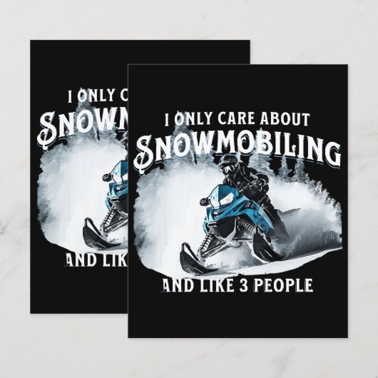 Snowmobiling Funny Snowmobile (Vorne/Hinten)