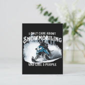 Snowmobiling Funny Snowmobile (Stehend Vorderseite)
