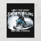 Snowmobiling Funny Snowmobile (Rückseite)