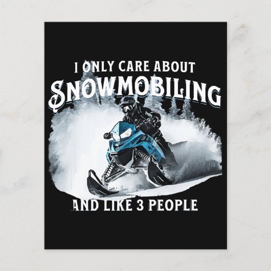 Snowmobiling Funny Snowmobile (Vorderseite)