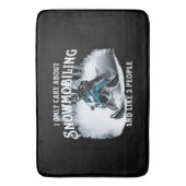 Snowmobiling Funny Snowmobile Badematte (Vorderseite Vertikal)