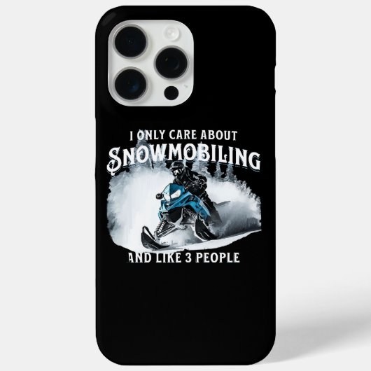 Snowmobiling Funny Snowmobile Case-Mate iPhone Hülle (Rückseite)