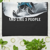 Snowmobiling Funny Snowmobile Geschirrtuch (Gefaltet)