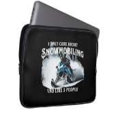 Snowmobiling Funny Snowmobile Laptopschutzhülle (Vorne Rechts)
