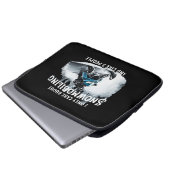 Snowmobiling Funny Snowmobile Laptopschutzhülle (Vorne Knopf)