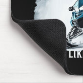 Snowmobiling Funny Snowmobile Mousepad (Ecke)