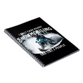 Snowmobiling Funny Snowmobile Notizblock (Rechte Seite)