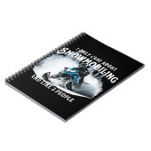 Snowmobiling Funny Snowmobile Notizblock (Linke Seite)