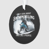 Snowmobiling Funny Snowmobile Ornament (Vorderseite)