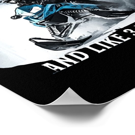 Snowmobiling Funny Snowmobile Poster (Ecke)