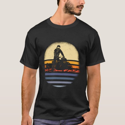 Snowmobiling Funny Snowmobile Reiten T-Shirt (Vorderseite)