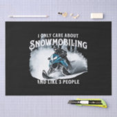 Snowmobiling Funny Snowmobile Seidenpapier (Handwerk)
