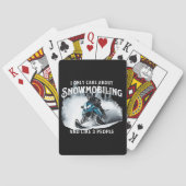 Snowmobiling Funny Snowmobile Spielkarten (Rückseite)