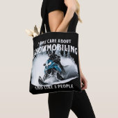 Snowmobiling Funny Snowmobile Tasche (Von Nahem)