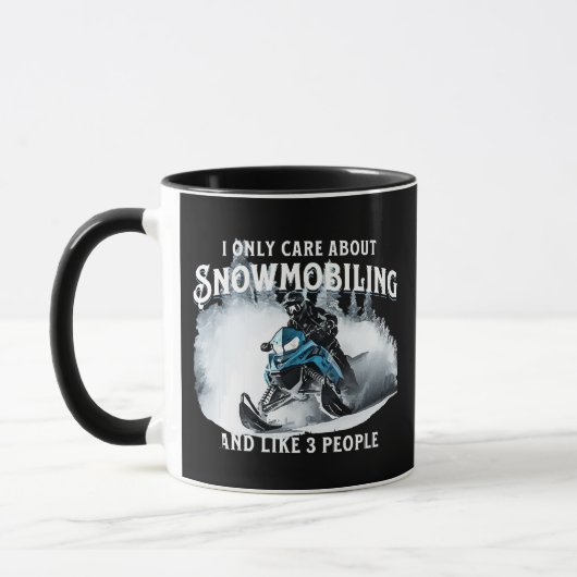 Snowmobiling Funny Snowmobile Tasse (Links)