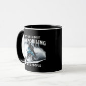 Snowmobiling Funny Snowmobile Tasse (Vorderseite Links)