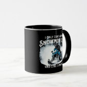 Snowmobiling Funny Snowmobile Tasse (VorderseiteRechts)