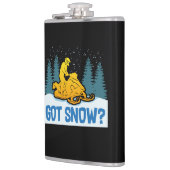 Snowmobiling - Got Snow Funny Snowmobiling Flachmann (Links)