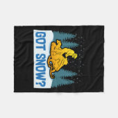 Snowmobiling - Got Snow Funny Snowmobiling Fleecedecke (Vorderseite (Horizontal))