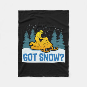 Snowmobiling - Got Snow Funny Snowmobiling Fleecedecke