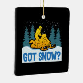 Snowmobiling - Got Snow Funny Snowmobiling Keramikornament (Rechts)