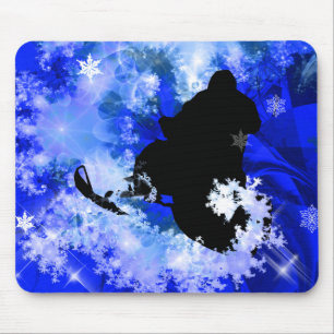 Snowmobiling in der Lawine Mousepad