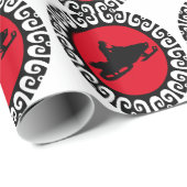 SNOWMOBILING IN WISCONSIN GESCHENKPAPIER (Rolleneckpunkt)