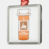 Snowmobiling Is My Drug Ornament Aus Metall (Links)