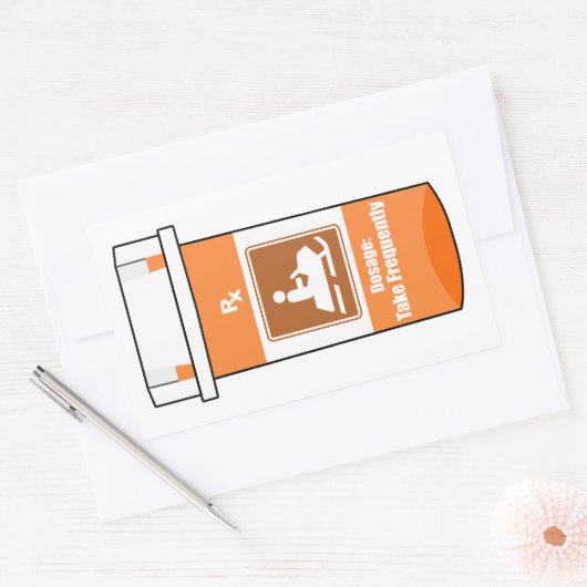 Snowmobiling Is My Drug Rechteckiger Aufkleber (Umschlag)