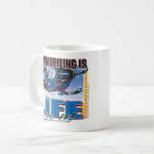 Snowmobiling ist Leben Kaffeetasse (Vorderseite Links)