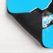 snowmobiling Pulverspur Mousepad (Ecke)
